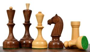 Pions d'échecs soviétiques reproduits de qualité supérieure 1935-60, roi de 4,4 pouces, au meilleur prix - Product Image 3