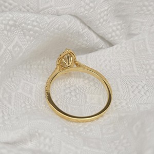 10K <b>Gold</b> Fine Classic IGI Certified Luxury CVD Lab Grown Channel <b>Set</b> Diamond Women's Wedding Engagement <b>Ring</b> Fashion Jewelry - Product Image 6