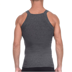Men Tank Tops Lightweight Comfortable 100% Soft Breathable Cotton Plain Slim Fit square Cut Neck Sleeveless tank Top Men - Product Image 2