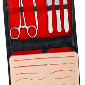 Kit de suture en acier inoxydable avec coussin d'entraînement pour la formation des étudiants en médecine, ensemble d'instruments chirurgicaux - Product Image 2