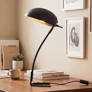 Lámpara de Mesa Contemporánea de Latón con Globo de Vidrio Esmerilado para Iluminación Moderna de Escritorio - Product Image 1