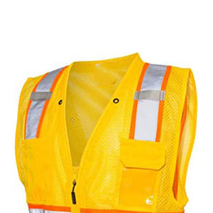 Gilet de sécurité haute visibilité pour hommes, classe 2 ANSI, avec LED clignotante, entièrement personnalisable, léger, respirant, anti-plis - Product Image 2