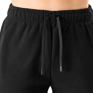 Pantalon de jogging noir oversize pour homme en molleton doux, coupe décontractée, pour entraînement, gym, sport et tenue décontractée - Product Image 5