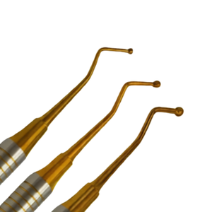 3 Piezas Pulidor de Bolas Manual para Rellenos Dentales de Plástico Compuesto, Instrumentos Restauradores Dentales con Empuñadura Ergonómica y Mango Dorado - Product Image 3