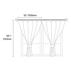 Cortinas de Lino Natural de 52 x 84 Pulgadas, Juego de 2 Paneles con Ojales, Filtrado de Luz, Cortinas Gruesas con Textura de Lino, Cortina de Privacidad de Arpillera - Product Image 5