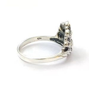 Green <b>Peridot</b> Gemstone <b>Ring</b> 925 Sterling Silver Handmade Unique Minimal Style Jewelry - Product Image 3