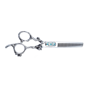Bordes adelgazantes Cuchillas afiladas Peluquería Tijeras de peluquería Punto Gato Tijeras de aseo para Peluqueros profesionales - Product Image 6