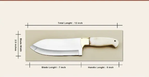 Juego de Cuchillos de Cocina Profesionales de Lujo ZA DAMASCUS MAKERS de Tres Piezas, de Acero Inoxidable, para Diestros, Hechos a Mano, con Hojas de Filo Recto - Product Image 4