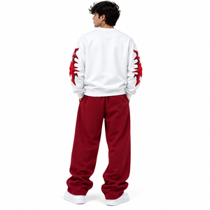<b>Men</b>’s Oversized Graphic Sweatshirt & Wide Leg Sweatpants 2 Piece Streetwear Tracksuit <b>Set</b> - Product Image 2