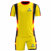 Uniforme de football unisexe en gros pour la personnalisation, haute qualité, respirant, grande taille, manches courtes