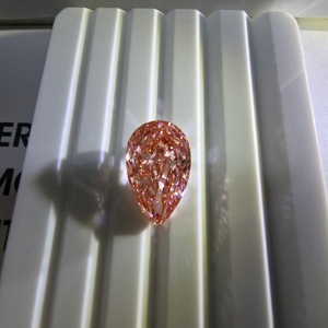 Diamante suelto de 6.5 quilates, corte brillante modificado en forma de pera, color rosa intenso, VS1, cultivado en laboratorio, certificado por IGI, para la elaboración de joyas. - Product Image 4