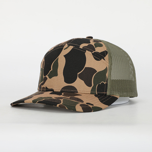 Gorra Trucker de Camuflaje Tigre al por Mayor, 100% Algodón, Malla Transpirable, Moda para Exteriores, Parche, Gorra Snapback, En Lote, Lisa, Envío Gratis - Product Image 1