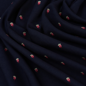 Tissu en denim de coton avec broderie pour les acheteurs de vêtements, tissu en dentelle, tissu pour vêtements, vente en gros, export, fourniture de vêtements de mode, Royaume-Uni - Product Image 5