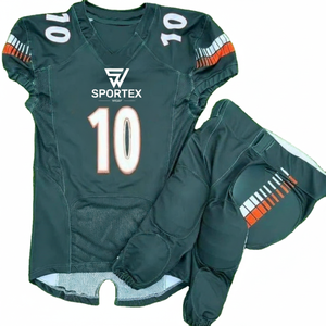 Uniformes de Fútbol Americano Personalizados para Adultos, Pantalones y Camiseta de Manga Corta con Bordado Sublimado y Tela Tackle Twill - Product Image 1