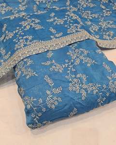 Tissu en dentelle de georgette polyester de haute qualité avec broderie malteuse pour vêtements de mariée, textiles de maison et confection de vêtements - Product Image 6