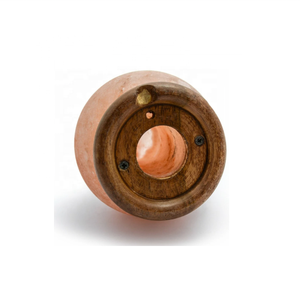Lampes en sel de l'Himalaya naturelles sculptées à la main, base en bois organique rose, taille personnalisée, Impex Pakistan, thème Amour, décoration d'intérieur européenne - Product Image 6