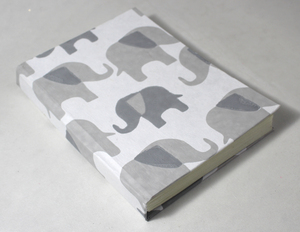 Hermoso Cuaderno de Papel de Algodón Hecho a Mano, Estilo Personalizado, Diseño Impreso de Elefantes en Dos Colores, Tapa Dura Blanca, Hermoso Cuaderno - Product Image 2