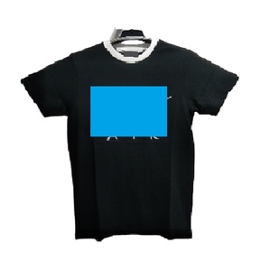 Trendy Silk Screen Printing Half Sleeve Cotton Factory Price Blank Oversize Casual Regular size O-Neck <b>Plain</b> Mens Stripe <b>Tshirt</b> - Product Image 1