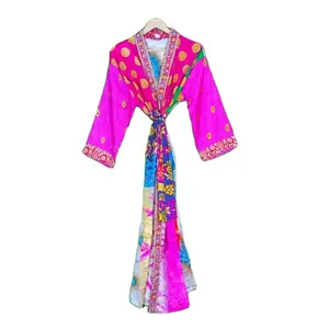 Vente en gros et fabrication de kimono en soie à bas prix, cadeau de nuit pour maillots de bain, robes de demoiselle d'honneur pour la fête des mères, kimono en soie taille libre