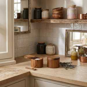 Wooden Salt Cellar with Spoon and Swivel Lid Dust Resistant Leak Proof Eco-Friendly <b>Herb</b> Spice Storage <b>Box</b> Hand Wash Only - Product Image 4
