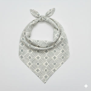 Foulard en coton respirant à motifs floraux inspirés du style vintage, couvre-tête décontracté pour femme - Product Image 4