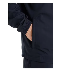 Men's Windproof Hooded Racer <b>Jacket</b> Color Blocked <b>Zipper</b> Closure Casual Autumn Wear 100 Polyester Regular Fleece Lining Fit - Product Image 6
