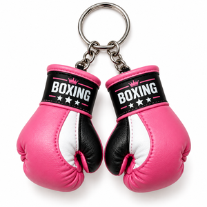 Porte-clés personnalisé en forme de mini-gants de boxe, paire de porte-clés de boxe personnalisés, souvenir sportif, cadeau, accessoire pour sac de sport d'arts martiaux - Product Image 1