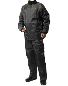 Ensemble coupe-vent et pantalon imperméable en coton, combinaison de pluie zippée pour femmes et hommes, combinaison de pluie imperméable en PVC - Product Image 1