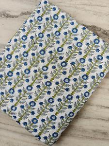 Proveedor de Tela de Algodón Hecha a Mano en India, Tela Sanganeri de Jaipur con Estampado a Bloque, Material en Crudo para Vestidos, Pedidos al Por Mayor - Product Image 3