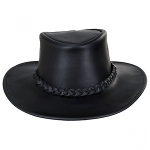 Chapeau Fedora en feutre unisexe à bord large avec bande en cuir, motif uni, pour voyage, pêche, sports de plein air, décontracté, personnalisé, style cowboy - Product Image 3