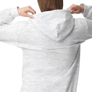 Light Grey Womens Pullover Hoodie <b>Long</b> Sleeve Fleece Hooded <b>Sweatshirt</b> Kangaroo Pocket Casual Custom Logo Wholesale Manufacturer - Product Image 4