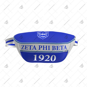 Riñonera de Piel Sintética Bordada Personalizada al por Mayor de la Hermandad Griega Zeta Phi Beta, Estilo Moderno para Todas las Temporadas - Product Image 2