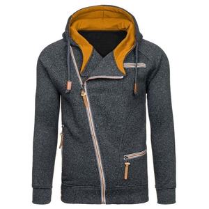 Veste décontractée personnalisée pour hommes épaississement lourds sweats à capuche avec fermeture éclair complète avec doublure en polaire sweatshirts solides et chauds pour le printemps - Product Image 6