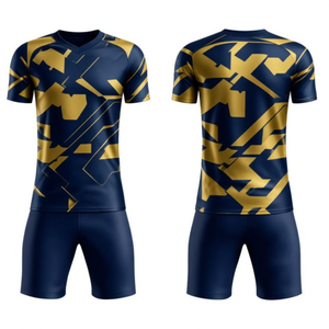 Tenue de football de haute qualité, nouveau design, ensemble maillot et short d'entraînement professionnel, taille et design personnalisés - Product Image 2