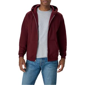 Mens Fleece Zipper Hoodie Warm Full <b>Zip</b> <b>Hooded</b> Sweatshirt Custom Embroidery Winter Streetwear OEM ODM Clothing Factory Wholesale - Product Image 1