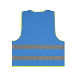 เสื้อกั๊กสะท้อนแสงสีน้ำเงินกรมท่าราคาประหยัดสำหรับผู้ชาย พร้อมโลโก้สั่งทำ ชุดทำงานแฟชั่นสำหรับงานก่อสร้างบนถนน - Product Image 2