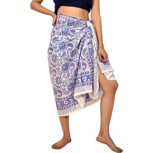 Pareo de una Pieza para Mujer, de Poliéster, Impermeable, Estampado, Transpirable, de Secado Rápido, Anti-UV, para Fitness y Natación - Product Image 1