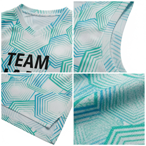 Ensemble d'uniformes de basketball unisexes personnalisables, sans manches, impression numérique, respirant, 100% polyester, nom d'équipe personnalisé, tailles et couleurs - Product Image 6