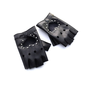 Guantes de Cuero de Medio Dedo para Baile - Guantes de Pole Dance con Medio Dedo y Agarre Fuerte, la Mejor Calidad - Product Image 4