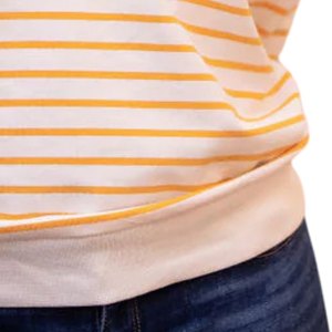 Sweat-shirt rayé blanc et or Sigma Gamma Rho pour femme, style décontracté et confortable, sororité grecque, 1922 - Product Image 5