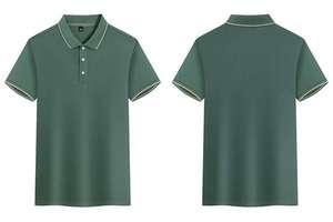 Chemise à manches courtes surdimensionnée de haute qualité 100% polyester, impression personnalisée du logo, polo uni pour homme - Product Image 3