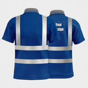 เสื้อทำงานสะท้อนแสง LED มองเห็นได้ชัดเจนพร้อมโลโก้สั่งทำพิเศษ ระบายอากาศได้ดี แห้งเร็ว ผลิตจากโพลีเอสเตอร์ - Product Image 6