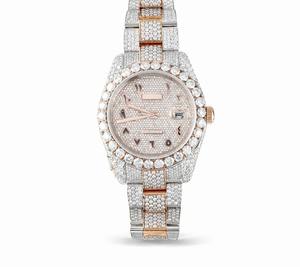 Reloj de Pulsera de Lujo para Hombre, Estilo Hip Hop, Hecho a Mano y Personalizado, con Incrustaciones de Moissanita VVS, Pasa el Test de Diamantes, de Acero Inoxidable - Product Image 1