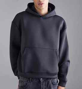 Sweat-shirts à capuche pour hommes de haute qualité, décontractés, écologiques, en polyester/rayonne épaisse, imprimés sur mesure, teints unis, collection printemps - Product Image 5