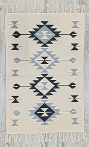 Housse de coussin en coton peluche tissée à motif floral moderne, lavable en machine, réversible, noire, pour camping, maison, pique-nique, voyage, prière 950 - Product Image 5