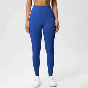 Leggings de Yoga Personalizados al por Mayor para Mujer, de Cintura Alta, Control de Abdomen, con Logotipo Personalizado, Bolsillos, Pantalones de Entrenamiento para Gimnasio, Sin Costuras, Transpirables - Product Image 5