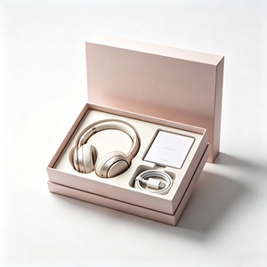 Auriculares Inalámbricos Premium con Cable de Carga y Manual en Elegante Caja Rosa - Product Image 1