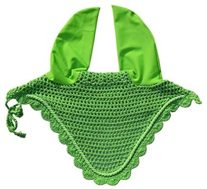 Wholesale High Performance Horse Ear Bonnet Crochet Style Lightweight Breathable Washable <b>Fly</b> Veil Made in Pakistan for Riders - Product Image 1