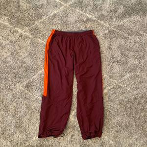 Men Burgundy Nylon <b>Track</b> Pants Contrast Side Stripe Lightweight Jogger <b>Trousers</b> Elastic Waist Streetwear Custom Supply - Product Image 3