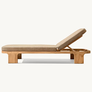 Tumbona de Madera de Teca Ajustable para Exteriores, Piscina, Hotel, Resort, Venta Directa de Fábrica, OEM, Indonesia - Product Image 6
